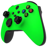 eXtremeRate FaceMag Neon Green Magnetic Replacement Front Housing Shell for Xbox Series X & S Controller, DIY Faceplate Cover with Accent Rings for Xbox Core Controller Model 1914 - Controller NOT Included - MX3P3003