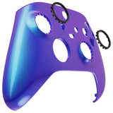 eXtremeRate FaceMag Chameleon Purple Blue Magnetic Replacement Front Housing Shell for Xbox Series X & S Controller, DIY Faceplate Cover for Xbox Core Controller Model 1914 - Controller NOT Included - MX3P3005