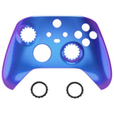 eXtremeRate FaceMag Chameleon Purple Blue Magnetic Replacement Front Housing Shell for Xbox Series X & S Controller, DIY Faceplate Cover for Xbox Core Controller Model 1914 - Controller NOT Included - MX3P3005