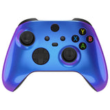 eXtremeRate FaceMag Chameleon Purple Blue Magnetic Replacement Front Housing Shell for Xbox Series X & S Controller, DIY Faceplate Cover for Xbox Core Controller Model 1914 - Controller NOT Included - MX3P3005