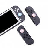 PlayVital Switch Joystick Caps, Switch Lite Thumbstick Caps, Silicone Analog Cover for Joycon of Switch OLED, Thumb Grip Rocker Caps for Nintendo Switch & Switch Lite - Cherry Blossoms & Heaven Blue - NJM1001