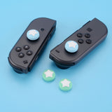 Star Design Cute Switch Thumb Grip Caps, Heaven Blue & Mint Green Joystick Caps for Nintendo Switch Lite, Silicone Analog Cover Thumb Stick Grips for Joycon - NJM1002