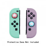 Star Design Cute Switch Thumb Grip Caps, Bondi Blue & Indian Red Joystick Caps for Nintendo Switch Lite, Silicone Analog Cover Thumb Stick Grips for for Joycon - NJM1010