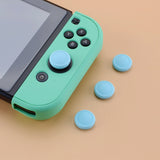 PlayVital Switch Joystick Caps, Switch Lite Thumbstick Caps, Silicone Analog Cover for Joycon of Switch OLED, Thumb Grip Rocker Caps for Nintendo Switch & Switch Lite - 4 Pcs Heaven Blue - NJM1012