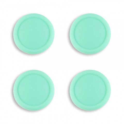 PlayVital Switch Joystick Caps, Switch Lite Thumbstick Caps, Silicone Analog Cover for Joycon of Switch OLED, Thumb Grip Rocker Caps for Nintendo Switch & Switch Lite - 4 Pcs Mint Green - NJM1013