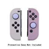 PlayVital Switch Joystick Caps, Switch Lite Thumbstick Caps, Silicone Analog Cover for Joycon of Switch OLED, Thumb Grip Rocker Caps for Nintendo Switch & Switch Lite - 4 Pcs Light Violet- NJM1014