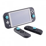 PlayVital Switch Joystick Caps, Switch Lite Thumbstick Caps, Silicone Analog Cover for Joycon of Switch OLED, Thumb Grip Rocker Caps for Nintendo Switch & Switch Lite - 4 Pcs Bondi Blue - NJM1020