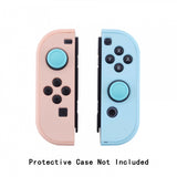 PlayVital Switch Joystick Caps, Switch Lite Thumbstick Caps, Silicone Analog Cover for Joycon of Switch OLED, Thumb Grip Rocker Caps for Nintendo Switch & Switch Lite - 4 Pcs Bondi Blue - NJM1020