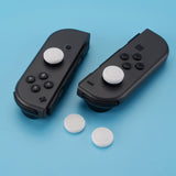 PlayVital Switch Joystick Caps, Switch Lite Thumbstick Caps, Silicone Analog Cover for Joycon of Switch OLED, Thumb Grip Rocker Caps for Nintendo Switch & Switch Lite - 4 Pcs White - NJM1022