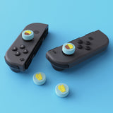 PlayVital Cheese & Pudding Cute Switch Thumb Grip Caps, Heaven Blue Joystick Caps for Nintendo Switch Lite, Silicone Analog Cover Thumbstick Grips for Joycon of Switch OLED - NJM1096