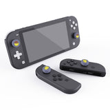 PlayVital Cheese & Pudding Cute Switch Thumb Grip Caps, Light Violet Joystick Caps for Nintendo Switch Lite, Silicone Analog Cover Thumbstick Grips for Joycon of Switch OLED - NJM1099