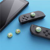 PlayVital Ice Cream Cute Switch Thumb Grip Caps, Matcha Green Joystick Caps for NS Switch Lite, Silicone Analog Cover Thumbstick Grips for Joycon of Switch OLED - NJM1108