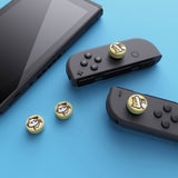 PlayVital Kitten & Doggie Cute Switch Thumb Grip Caps, Cream Yellow Joystick Caps for NS Switch Lite, Silicone Analog Cover Thumbstick Grips for Joycon of Switch OLED - NJM1115