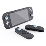 PlayVital Rabbit & Squirrel Cute Switch Thumb Grip Caps, Heaven Blue Joystick Caps for NS Switch Lite, Silicone Analog Cover Thumbstick Grips for Joycon of Switch OLED - NJM1117