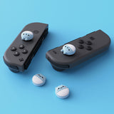 PlayVital Rabbit & Squirrel Cute Switch Thumb Grip Caps, Heaven Blue Joystick Caps for NS Switch Lite, Silicone Analog Cover Thumbstick Grips for Joycon of Switch OLED - NJM1117