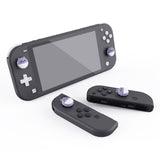 PlayVital Rabbit & Squirrel Cute Switch Thumb Grip Caps, Light Violet Joystick Caps for NS Switch Lite, Silicone Analog Cover Thumbstick Grips for Joycon of Switch OLED - NJM1120