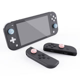 PlayVital Cat Paw Cute Switch Thumb Grip Caps, Heaven Blue & Pale Red Joystick Caps for NS Switch Lite, Silicone Analog Cover Thumbstick Grips for Joycon of Switch OLED - NJM1126