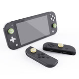 PlayVital Cat Paw Cute Switch Thumb Grip Caps, Matcha Green & Cream Yellow Joystick Caps for NS Switch Lite, Silicone Analog Cover Thumbstick Grips for Joycon of Switch OLED - NJM1128