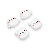 PlayVital Polar Bear & Baby Seal Cute Switch Thumb Grip Caps, Joystick Caps for NS Switch Lite, Silicone Analog Cover Thumbstick Grips for Joycon of Switch OLED - NJM1145