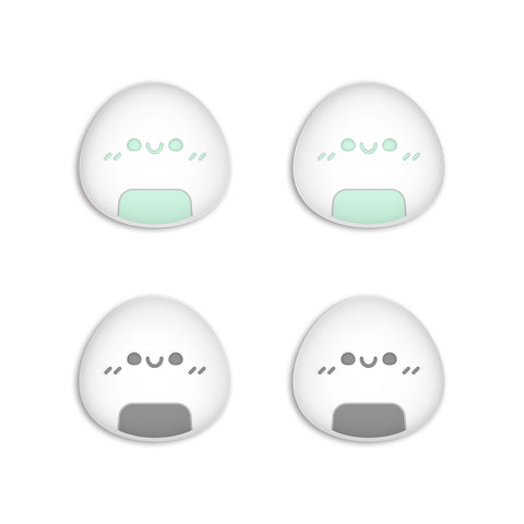 PlayVital Onigiri Cute Switch Thumb Grip Caps, Joystick Caps for NS Switch Lite, Silicone Analog Cover Thumbstick Grips for Joycon of Switch OLED - NJM1156