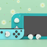 PlayVital Onigiri Cute Switch Thumb Grip Caps, Joystick Caps for NS Switch Lite, Silicone Analog Cover Thumbstick Grips for Joycon of Switch OLED - NJM1156