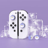 PlayVital Penguin Cute Switch Thumb Grip Caps, Joystick Caps for NS Switch Lite, Silicone Analog Cover Thumbstick Grips for Joycon of Switch OLED - NJM1158