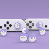 PlayVital Penguin Cute Switch Thumb Grip Caps, Joystick Caps for NS Switch Lite, Silicone Analog Cover Thumbstick Grips for Joycon of Switch OLED - NJM1158