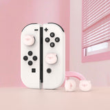 PlayVital Chubby Piggy Cute Switch Thumb Grip Caps, Joystick Caps for NS Switch Lite, Silicone Analog Cover Thumbstick Grips for Joycon of Switch OLED - NJM1160