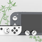 PlayVital Chubby Panda Cute Switch Thumb Grip Caps, Joystick Caps for NS Switch Lite, Silicone Analog Cover Thumbstick Grips for Joycon of Switch OLED - NJM1161