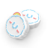 PlayVital Rainbow Clouds & Rainy Clouds Cute Switch Thumb Grip Caps, Joystick Caps for NS Switch Lite, Silicone Analog Cover Thumbstick Grips for Joycon of Switch OLED - NJM1165