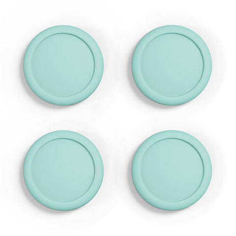 PlayVital Switch Joystick Caps, Switch Lite Thumbstick Caps, Silicone Analog Cover for Joycon of Switch OLED, Thumb Grip Rocker Caps for Nintendo Switch & Switch Lite - 4 Pcs Misty Green - NJM1167