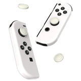 PlayVital Switch Joystick Caps, Switch Lite Thumbstick Caps, Silicone Analog Cover for Joycon of Switch OLED, Thumb Grip Rocker Caps for Nintendo Switch & Switch Lite - 4 Pcs Antique Yellow - NJM1168