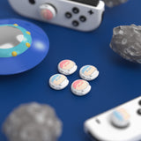 PlayVital Switch Joystick Caps, Switch Lite Thumbstick Caps, Silicone Analog Cover for Joycon of Switch OLED, Thumb Grip Rocker Caps for Nintendo Switch & Switch Lite - 4 Pcs Antique Astronaut - NJM1170