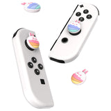 PlayVital Joystick Caps for Nintendo Switch, Thumbstick Caps for Switch Lite, Analog Cover for Joycon of Switch OLED, Thumb Grip Caps for Switch & Switch Lite & Switch OLED - Easter Bunny - NJM1171