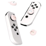 PlayVital Cosplaying Kitten & Puppy Switch Thumb Grip Caps, Joystick Caps for NS Switch Lite, Silicone Analog Cover Thumbstick Grips for Joycon of Switch OLED - Millennial Pink - NJM1173