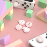 PlayVital Cosplaying Kitten & Puppy Switch Thumb Grip Caps, Joystick Caps for NS Switch Lite, Silicone Analog Cover Thumbstick Grips for Joycon of Switch OLED - Millennial Pink - NJM1173