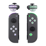 eXtremeRate 7 Colors 9 Modes NS Joycon DFS LED Kit for NS Switch, Multi-Colors Luminated ABXY Trigger Face White Buttons for NS Switch & Switch OLED Model JoyCon - JoyCon NOT Included - NSLED013G2