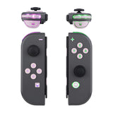 eXtremeRate 7 Colors 9 Modes NS Joycon DFS LED Kit for NS Switch, Multi-Colors Luminated ABXY Trigger Cherry Blossoms Pink Classical Symbols Face Buttons for NS Switch & Switch OLED Model JoyCon - JoyCon NOT Included - NSLED015G2