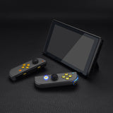 eXtremeRate 7 Colors 9 Modes NS Joycon DFS LED Kit, Multi-Colors Luminated Chrome Gold Classical Symbols ABXY Trigger Face Button for NS Switch Joy-Con Controller - Joycon NOT Included - NSLED016G2