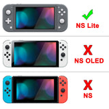 PlayVital ZealProtect Protective Case for Nintendo Switch Lite, Hard Shell Ergonomic Grip Cover for Switch Lite with Screen Protector & Thumb Grip Caps & Button Caps - Classics NES Style - PSLYY7003