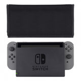 eXtremeRate Black Nylon Dust Cover, Soft Lining Dust Guard, Anti Scratch Waterproof Cover Sleeve for NS Switch Charging Dock - NSPJ0614