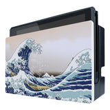 PlayVital The Great Wave Patterned Custom Protective Case for NS Switch Charging Dock, Dust Anti Scratch Dust Hard Cover for NS Switch Dock - Dock NOT Included - NTG7001