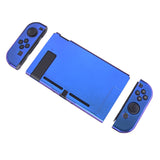 PlayVital Chameleon Purple Blue Glossy Back Cover for NS Switch Console, NS Joycon Handheld Controller Separable Protector Hard Shell, Customized Dockable Protective Case for NS Switch - NTP303