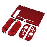 PlayVital Scarlet Red Back Cover for NS Switch Console, NS Joycon Handheld Controller Separable Protector Hard Shell, Customized Dockable Protective Case for NS Switch - NTP305