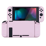 PlayVital Cherry Blossoms Pink Back Cover for Nintendo Switch Console, NS Joycon Handheld Controller Separable Protector Hard Shell, Customized Dockable Protective Case for Nintendo Switch - NTP312