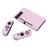 PlayVital Cherry Blossoms Pink Back Cover for Nintendo Switch Console, NS Joycon Handheld Controller Separable Protector Hard Shell, Customized Dockable Protective Case for Nintendo Switch - NTP312