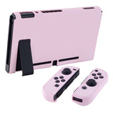 PlayVital Cherry Blossoms Pink Back Cover for Nintendo Switch Console, NS Joycon Handheld Controller Separable Protector Hard Shell, Customized Dockable Protective Case for Nintendo Switch - NTP312