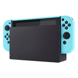 PlayVital Heaven Blue Back Cover for Nintendo Switch Console, NS Joycon Handheld Controller Separable Protector Hard Shell, Customized Dockable Protective Case for Nintendo Switch - NTP313