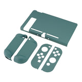 PlayVital Hunter Green Back Cover for NS Switch Console, NS Joycon Handheld Controller Separable Protector Hard Shell, Soft Touch Customized Dockable Protective Case for NS Switch - NTP342