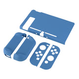 PlayVital Airforce Blue Back Cover for NS Switch Console, NS Joycon Handheld Controller Separable Protector Hard Shell, Soft Touch Customized Dockable Protective Case for NS Switch - NTP343